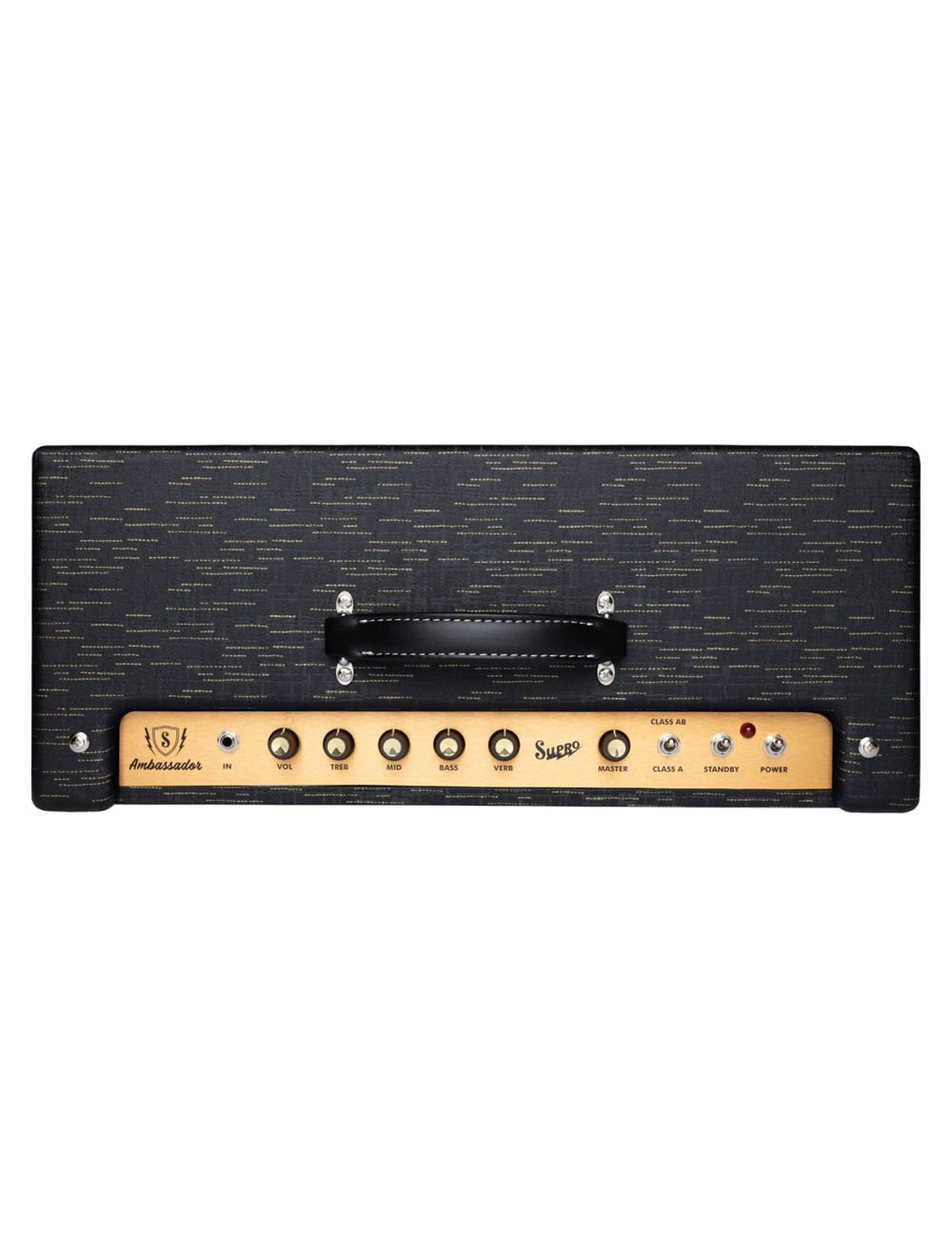 Supro Ambassador 2x10" 35/50-Watt Tube Combo Amp - Black Gold
