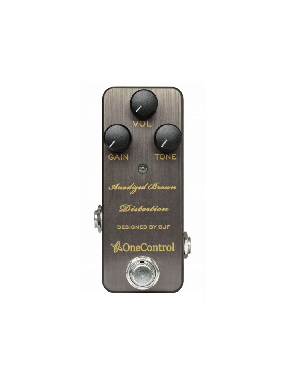 One Control Anodized Brown Distortion Pedal