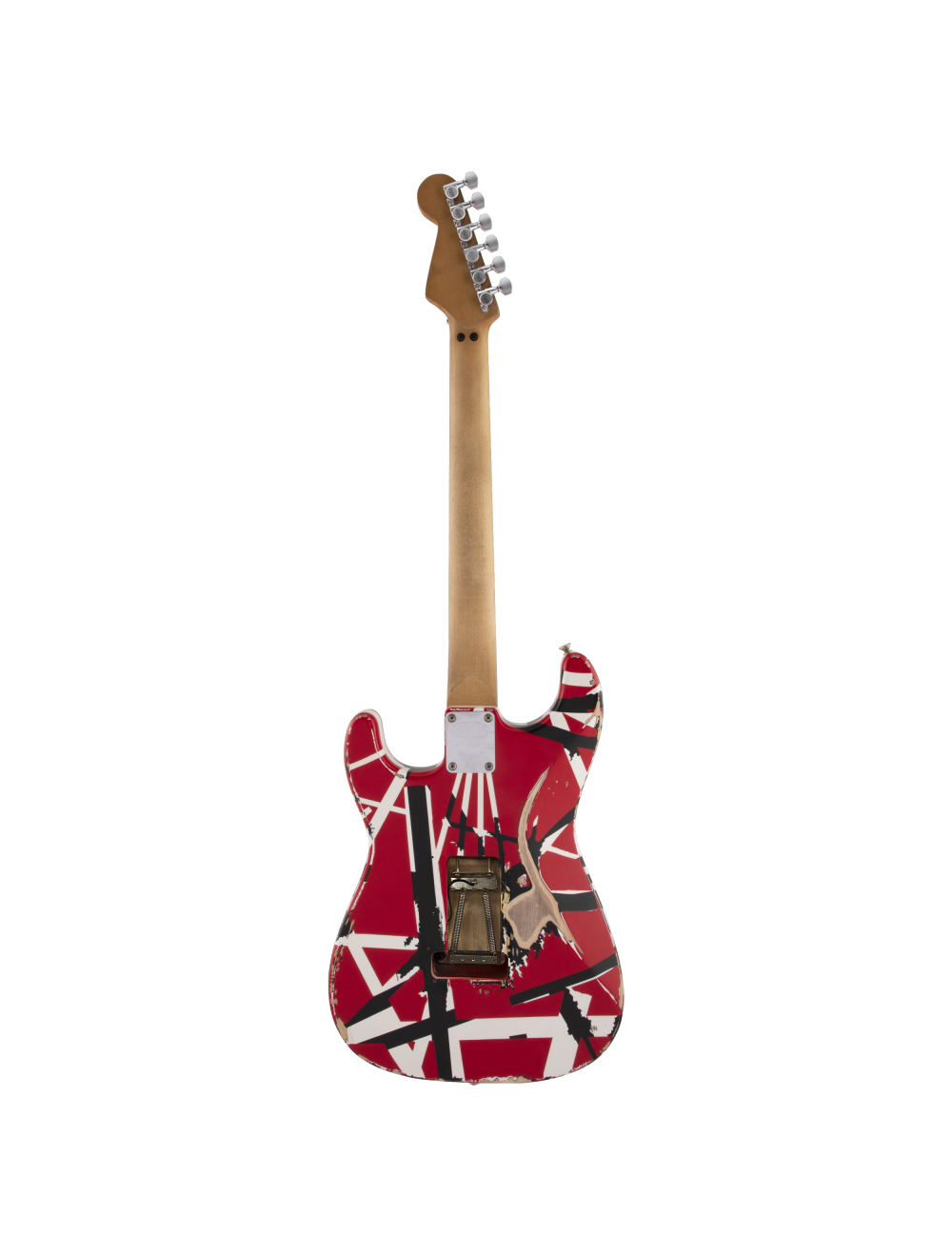 EVH Striped Series Frankie - Red/White/Black Relic w/ Maple FB