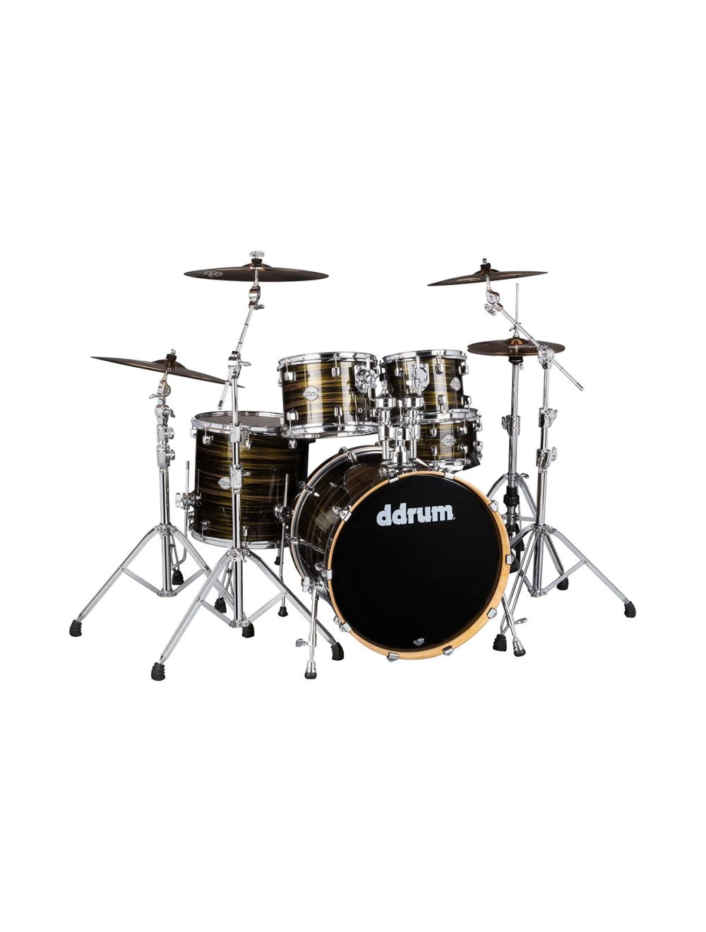 ddrum Dominion 5-piece Shell Pack - Brushed Olive Metallic