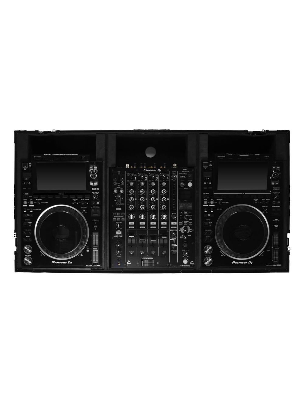 Odyssey 810158 2x Pioneer CDJ-3000 + 12" DJ Mixer Coffin Case (Open Box)