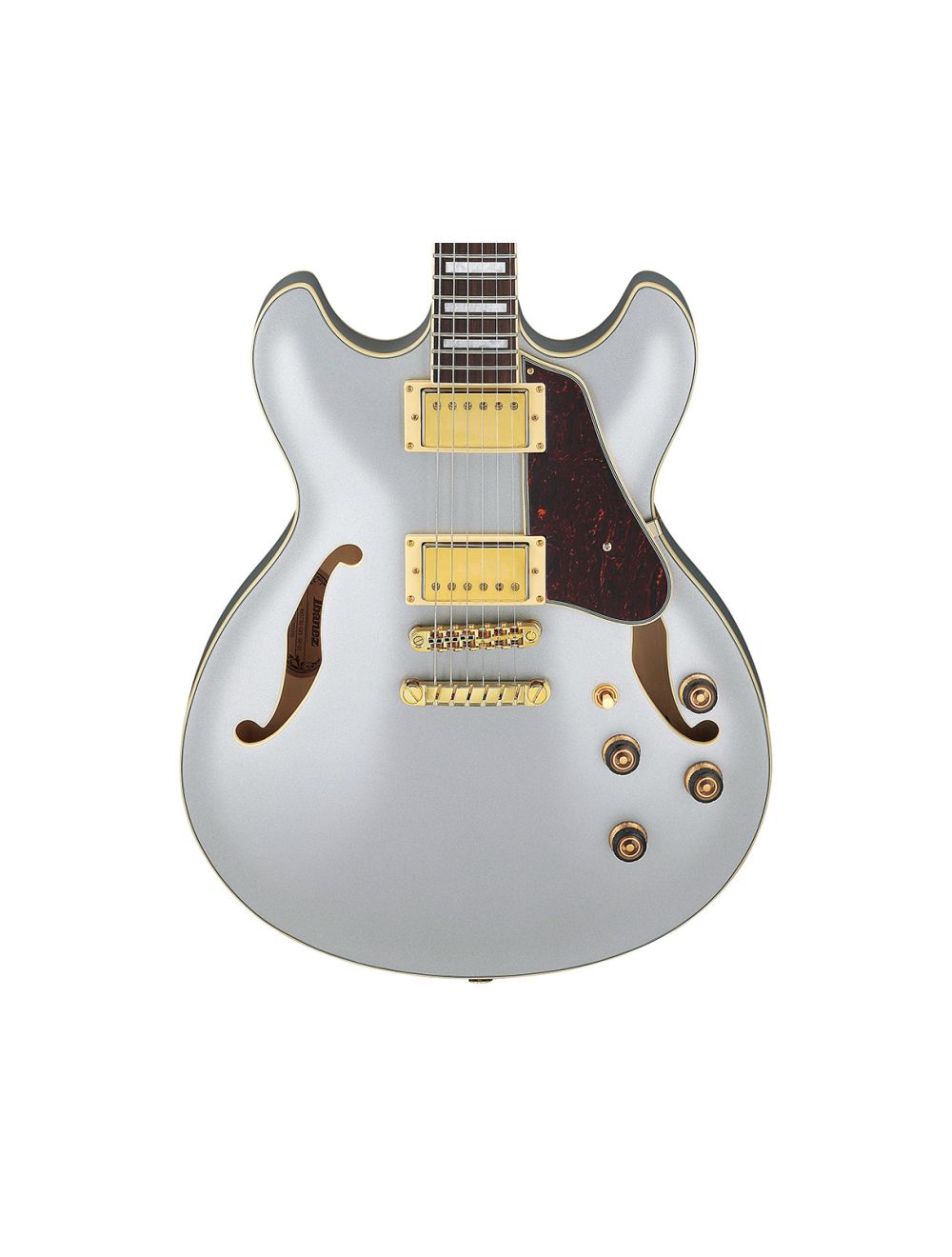 Ibanez AS73GMSF AS Artcore Semi-Hollow Guitar - Moonstone Silver Flat