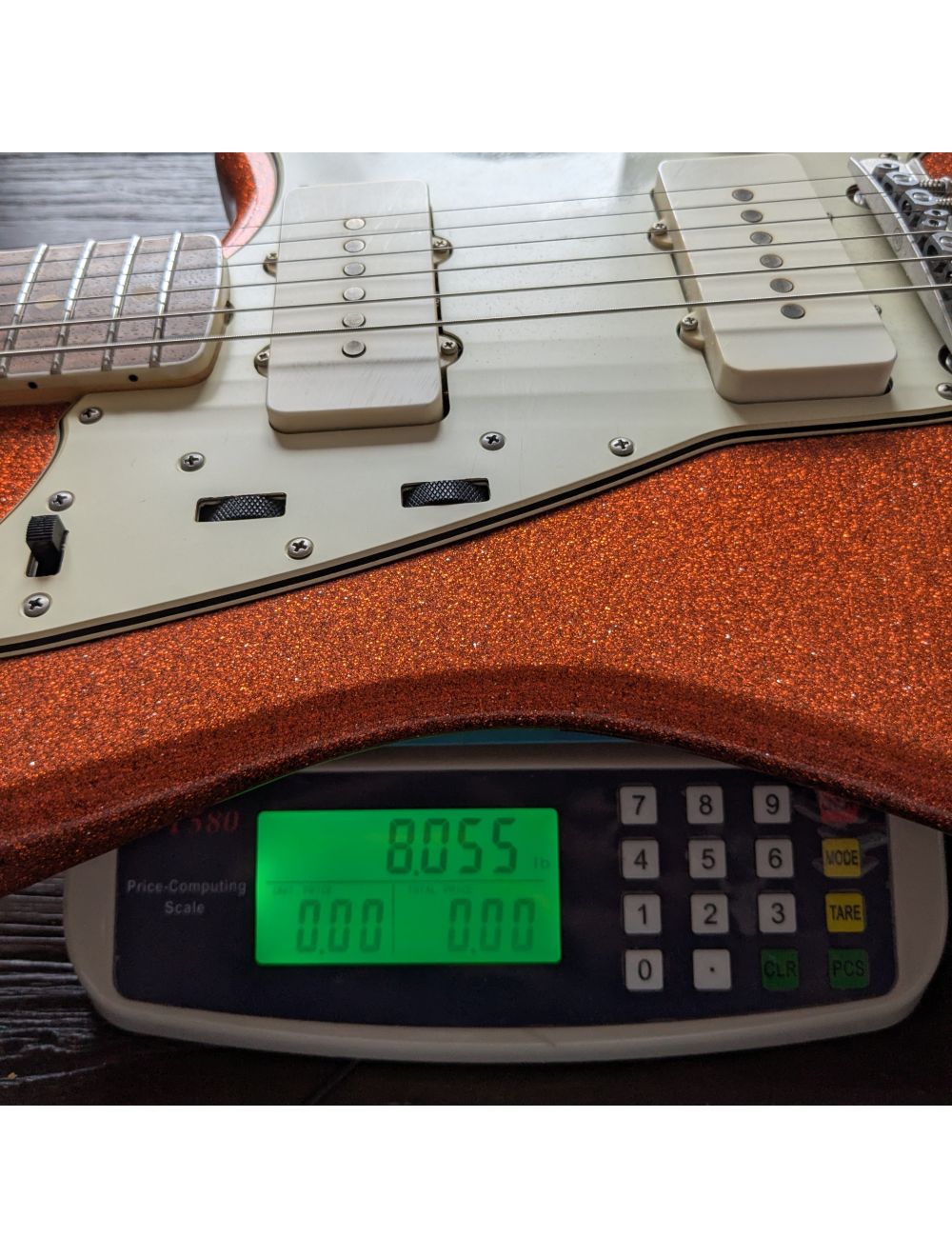 Used Seuf Guitars OH-10 Electric Guitar - Sparkle Orange