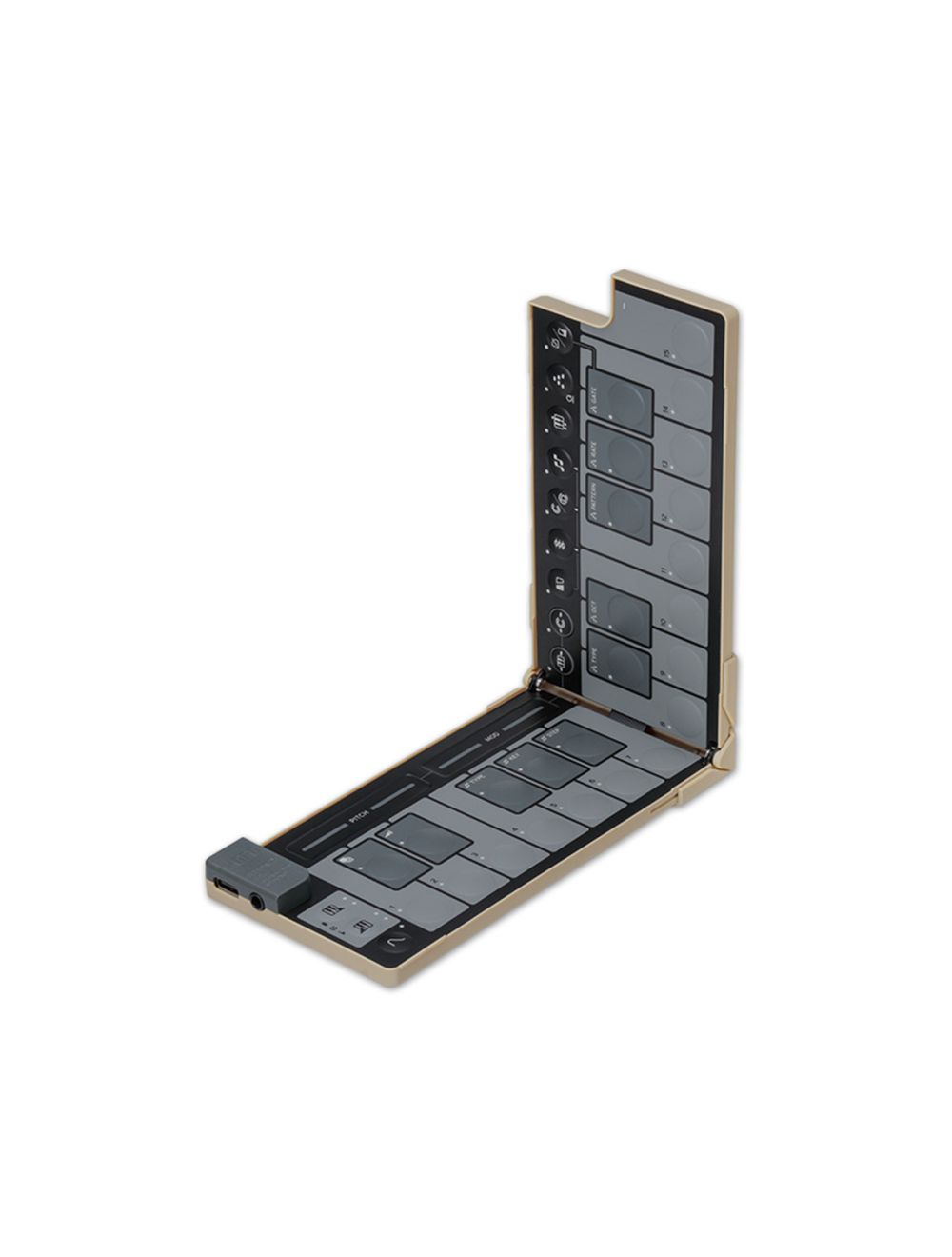 Korg nanoKEY Fold Foldable MIDI Keyboard - Sand Beige