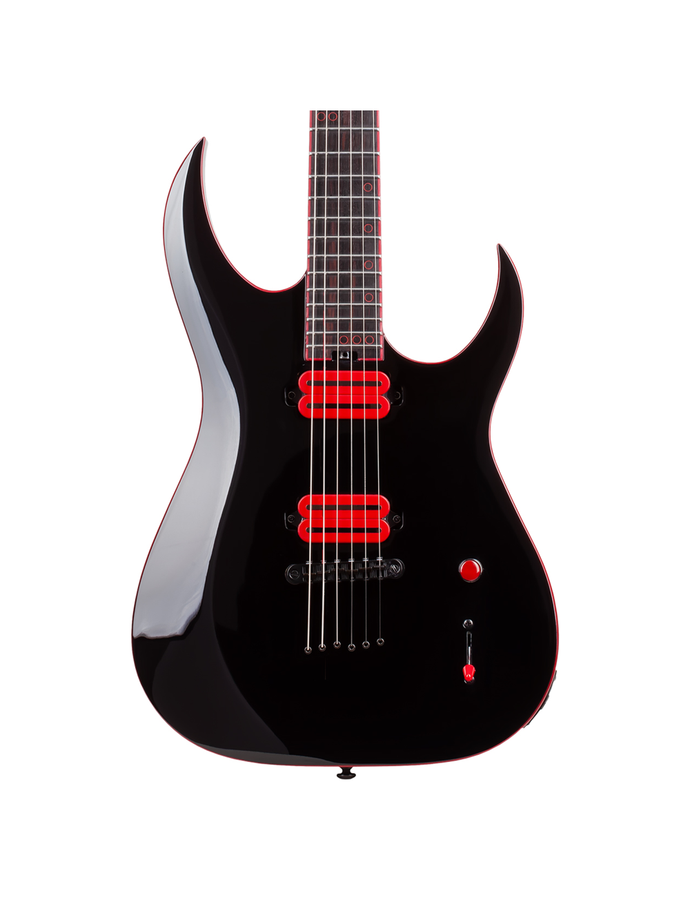 Schecter Sunset-6 Red Dawn Electric Guitar - Gloss Black - Open Box