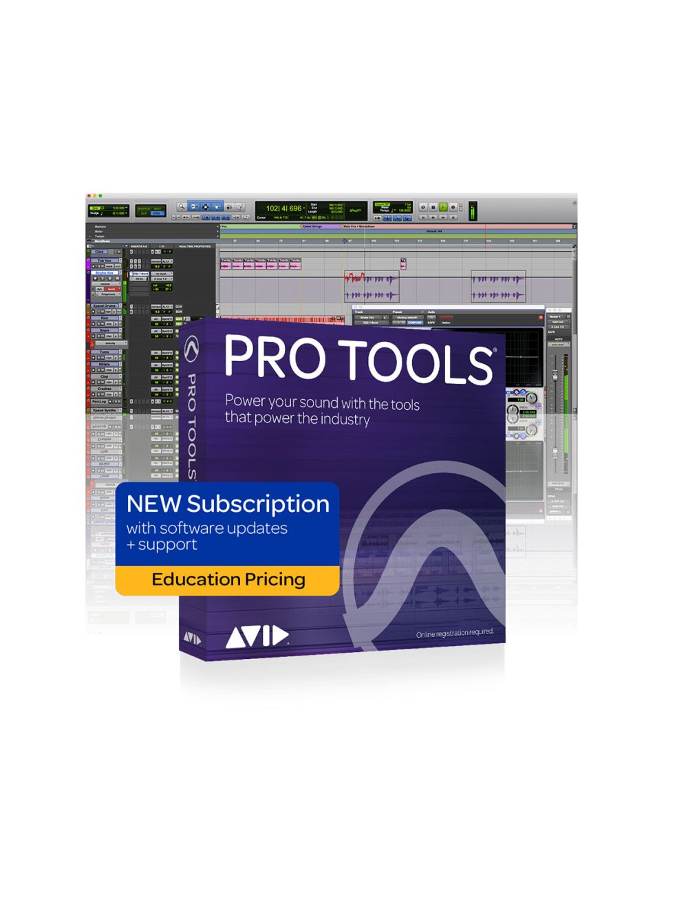 Avid PT 1yr Subscription Stu/Teach