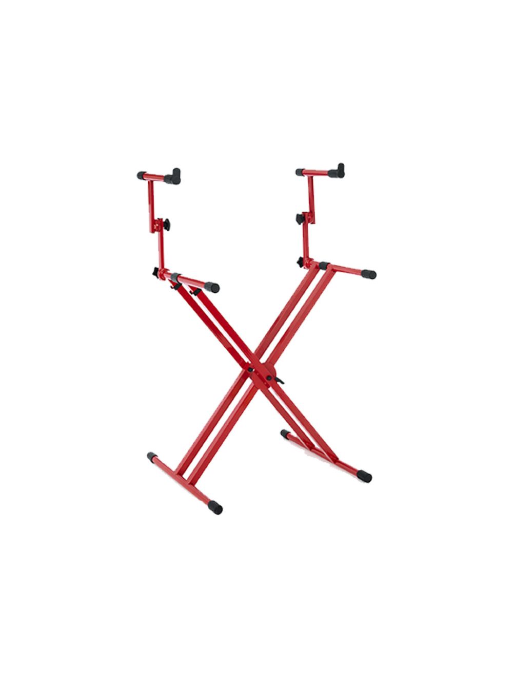 Gator Frameworks GFW-KEY-5100XRED 2 Tier X Style Keyboard Stand - Red - Open Box