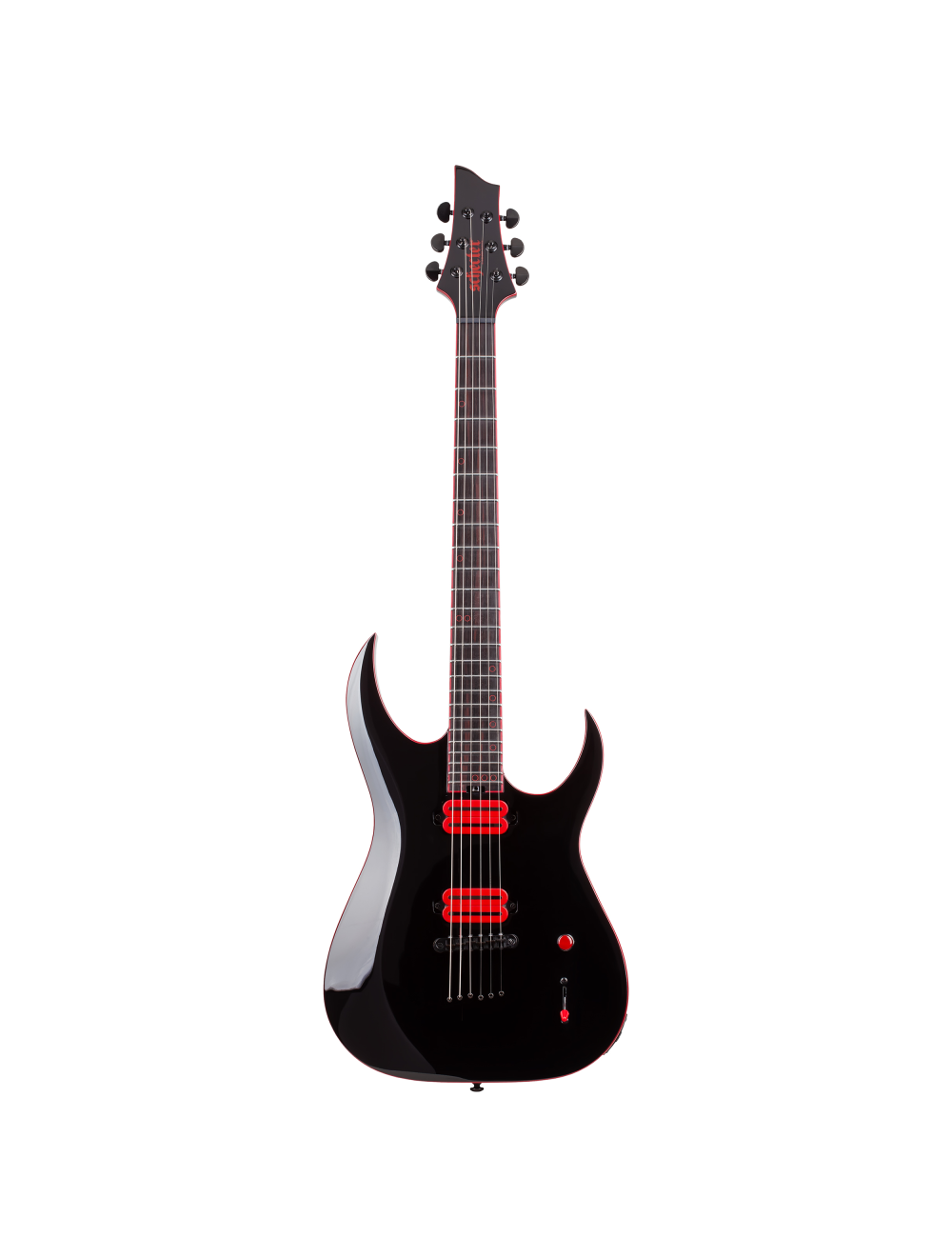 Schecter Sunset-6 Red Dawn Electric Guitar - Gloss Black - Open Box