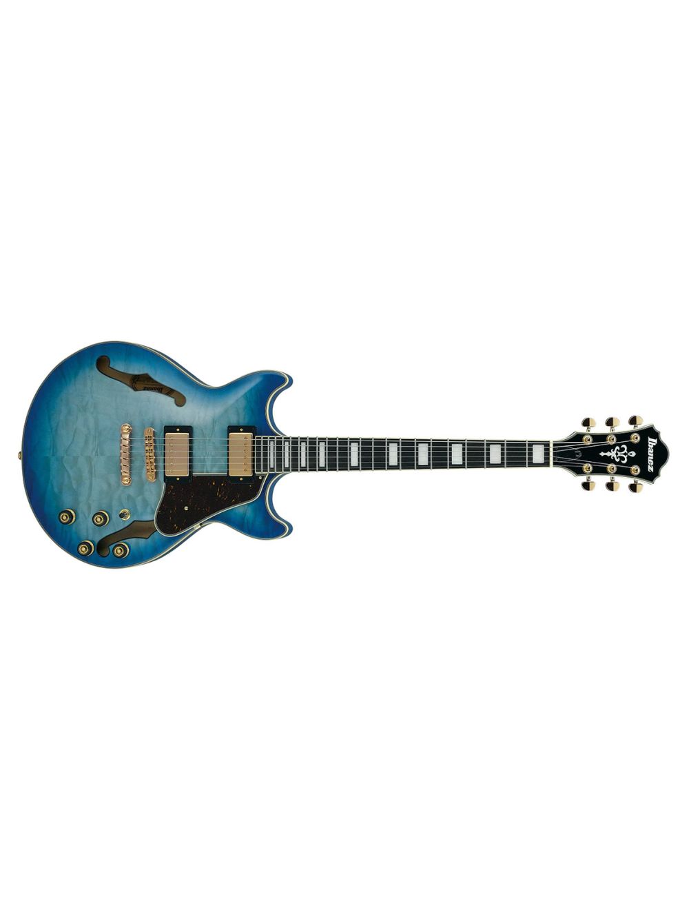 Ibanez AM93QMJBB AM Artcore Expressionist Electric Guitar - Jet Blue Burst