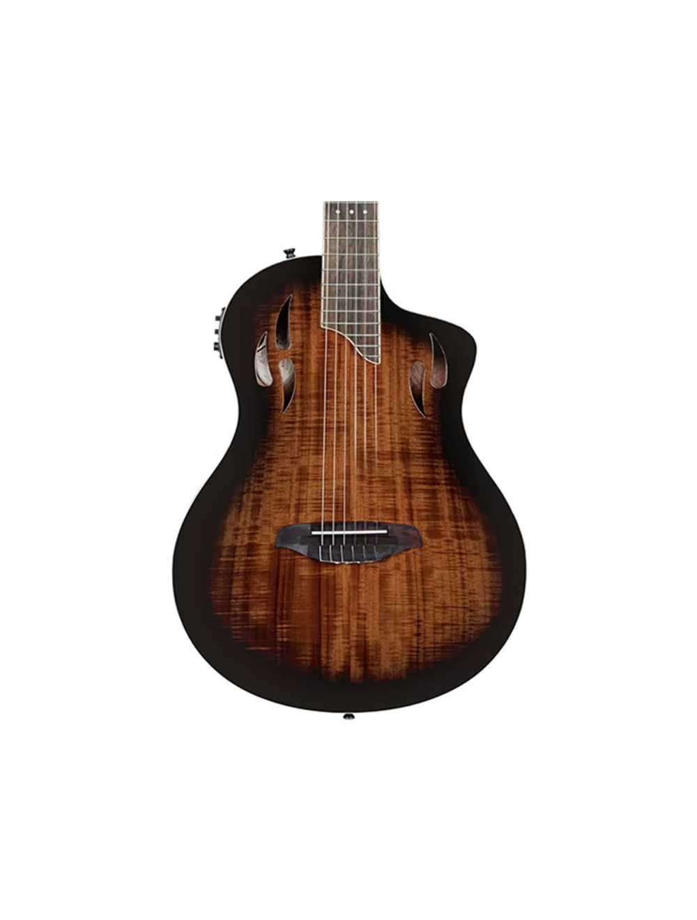 Ortega Guitars RTPDLX-ACA TourPlayer Series Thinline A/E Nylon - Burst - Open Box