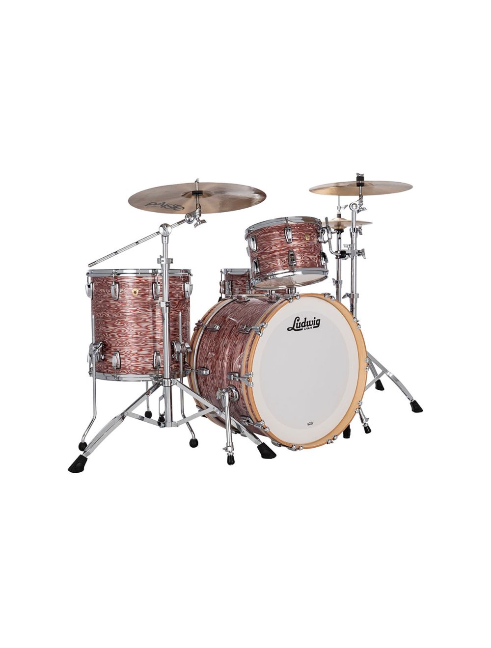 Ludwig Classic Maple Fab 3-pc Shell Pack w/22" Kick - Vintage Pink Oyster
