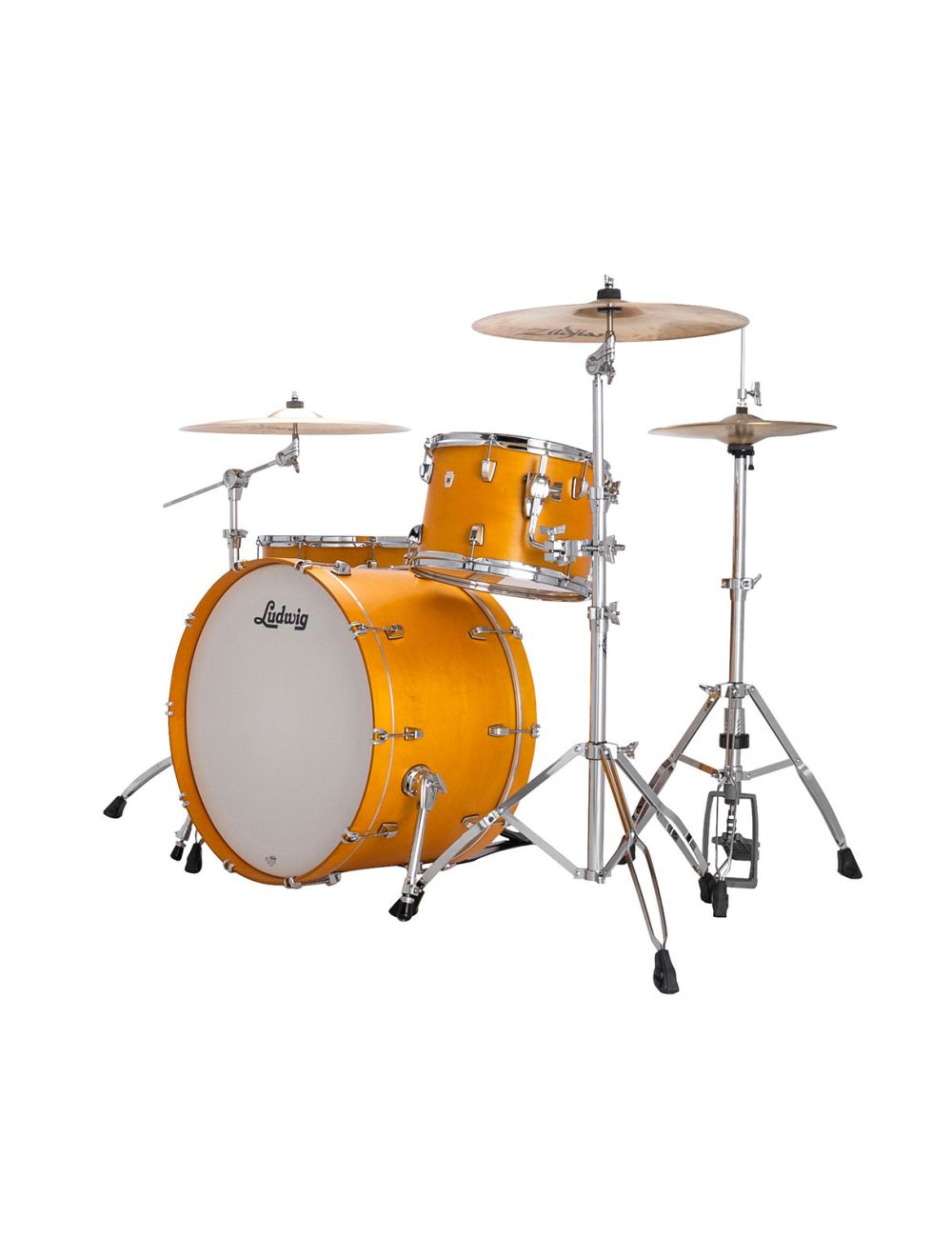 Ludwig Neusonic Pro Beat 3-pc Shell Pack w/ 24" Kick - Golden Slumbers Stain