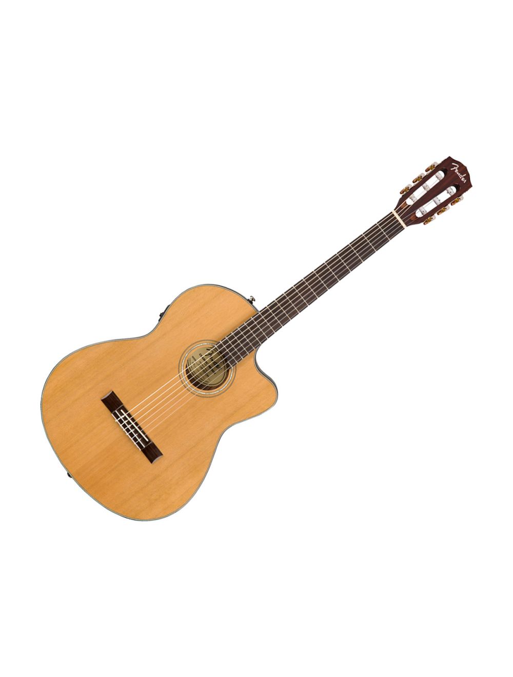 Fender CN 140SCE Nylon A E Guitar Natural w Walnut FB