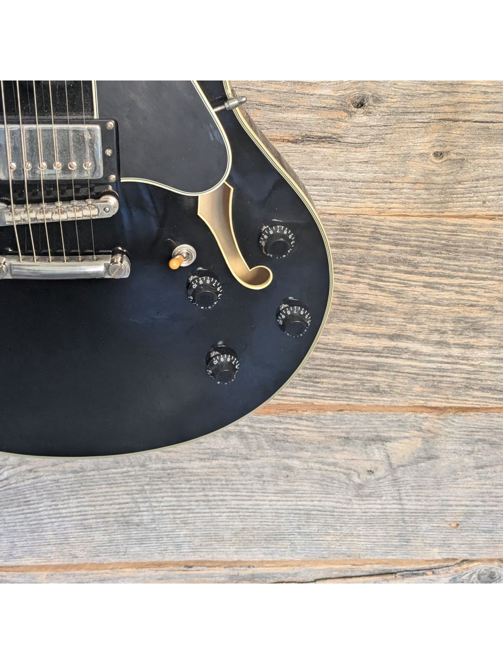 Used Eastman T846 Semi-Hollowbody Guitar - Black w/Upgrades & Case