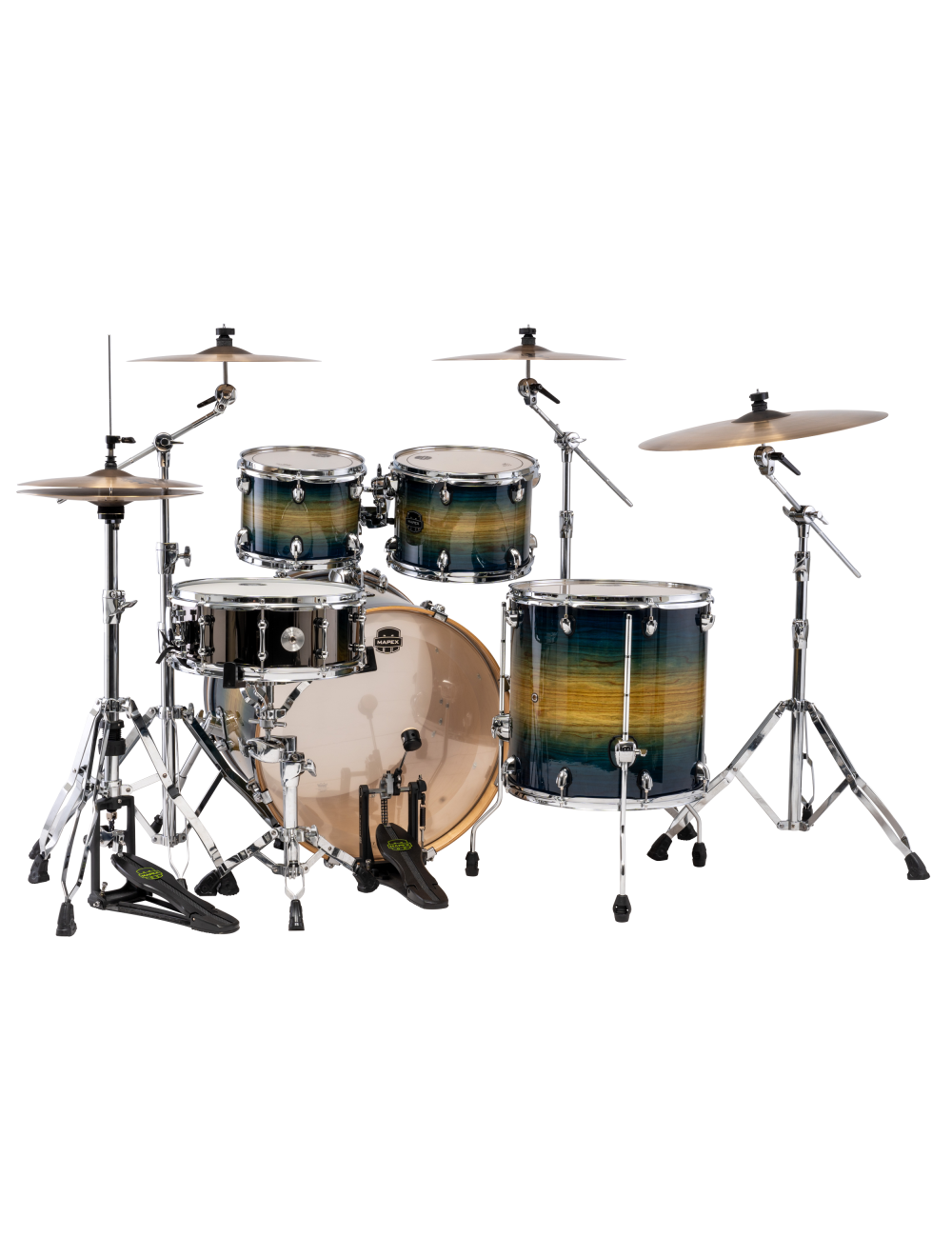Mapex Armory Series Rock 5-Pc Shell Pack w/ 22" Kick - Rainforest Burst