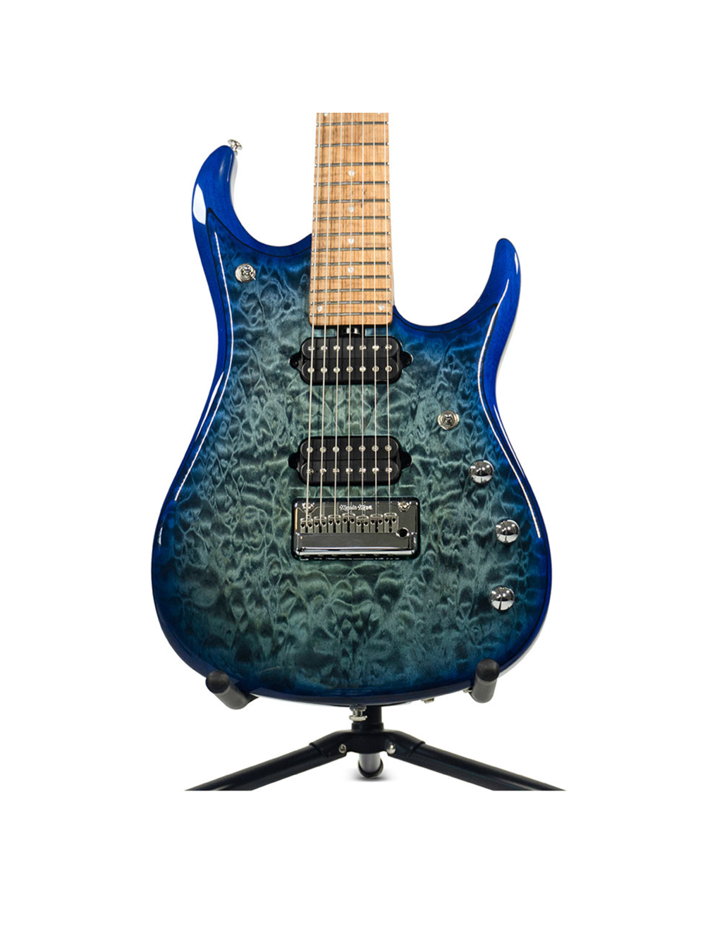 Ernie Ball Music Man JP15 7 String - Cerulean Paradise Quilt