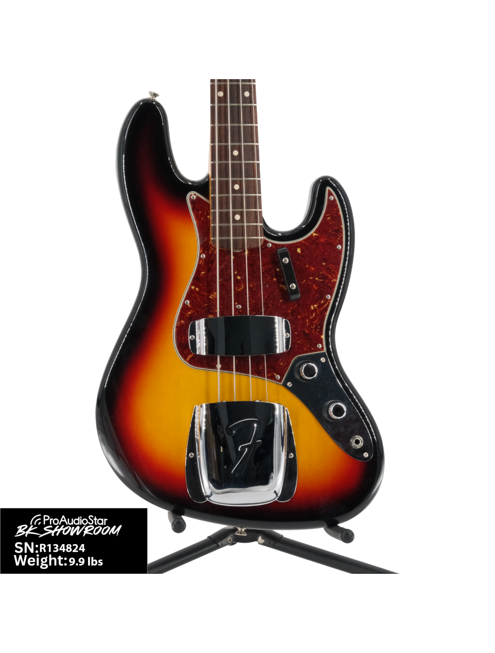 Used Fender Custom Shop Jazz Bass NOS - 3-Tone Sunburst w/OHSC