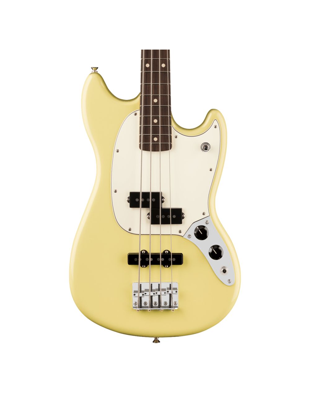 Used Fender Player II Mustang Bass PJ - Hialeah Yellow w/Rosewood FB
