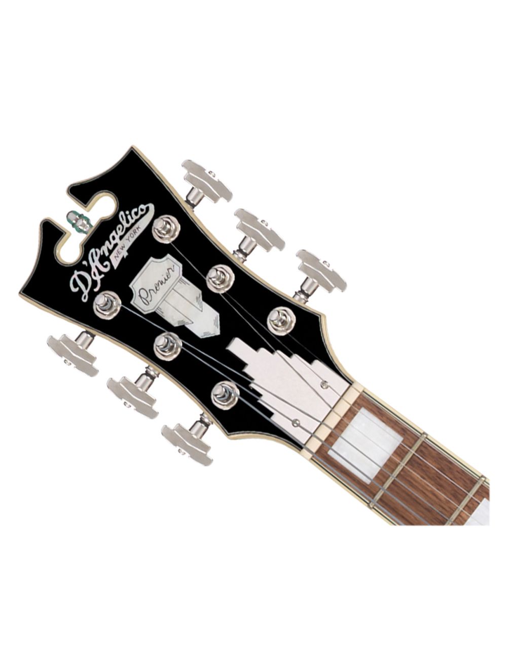 D'Angelico Premier Mini DC Semi-Hollow Guitar - Surf Green - Open Box