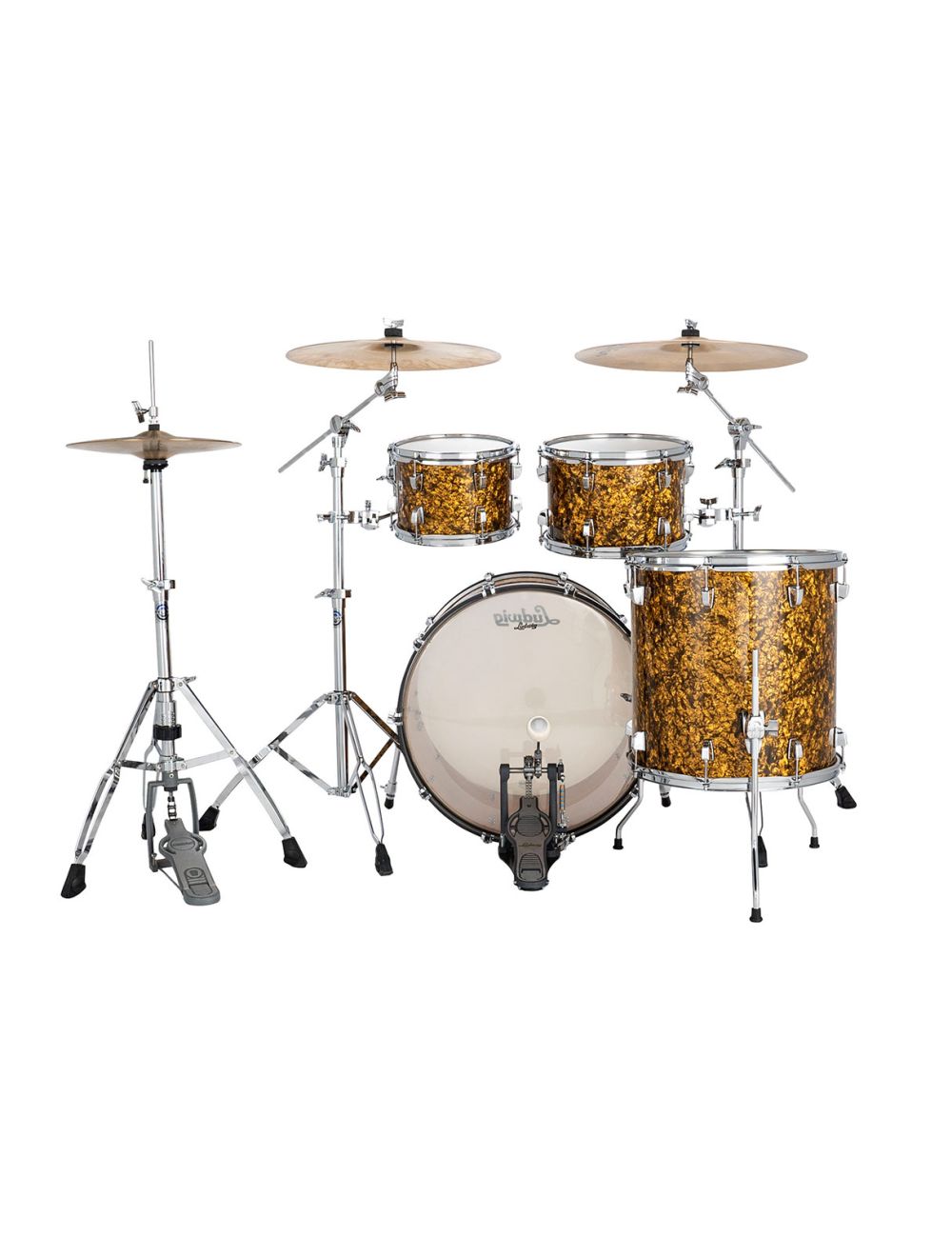 Ludwig Neusonic Mod 4-pc Shell Pack w/ 22" Kick - Butterscotch Pearl