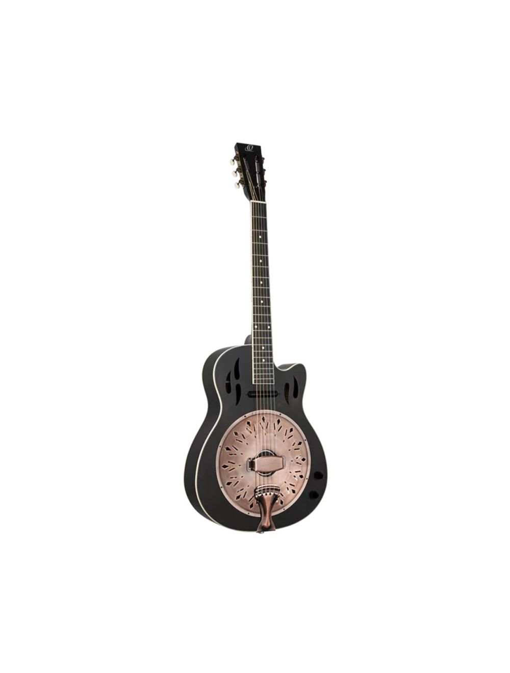 Ortega Guitars RRG40CE-DBK Americana Series A/E Resonator Guitar