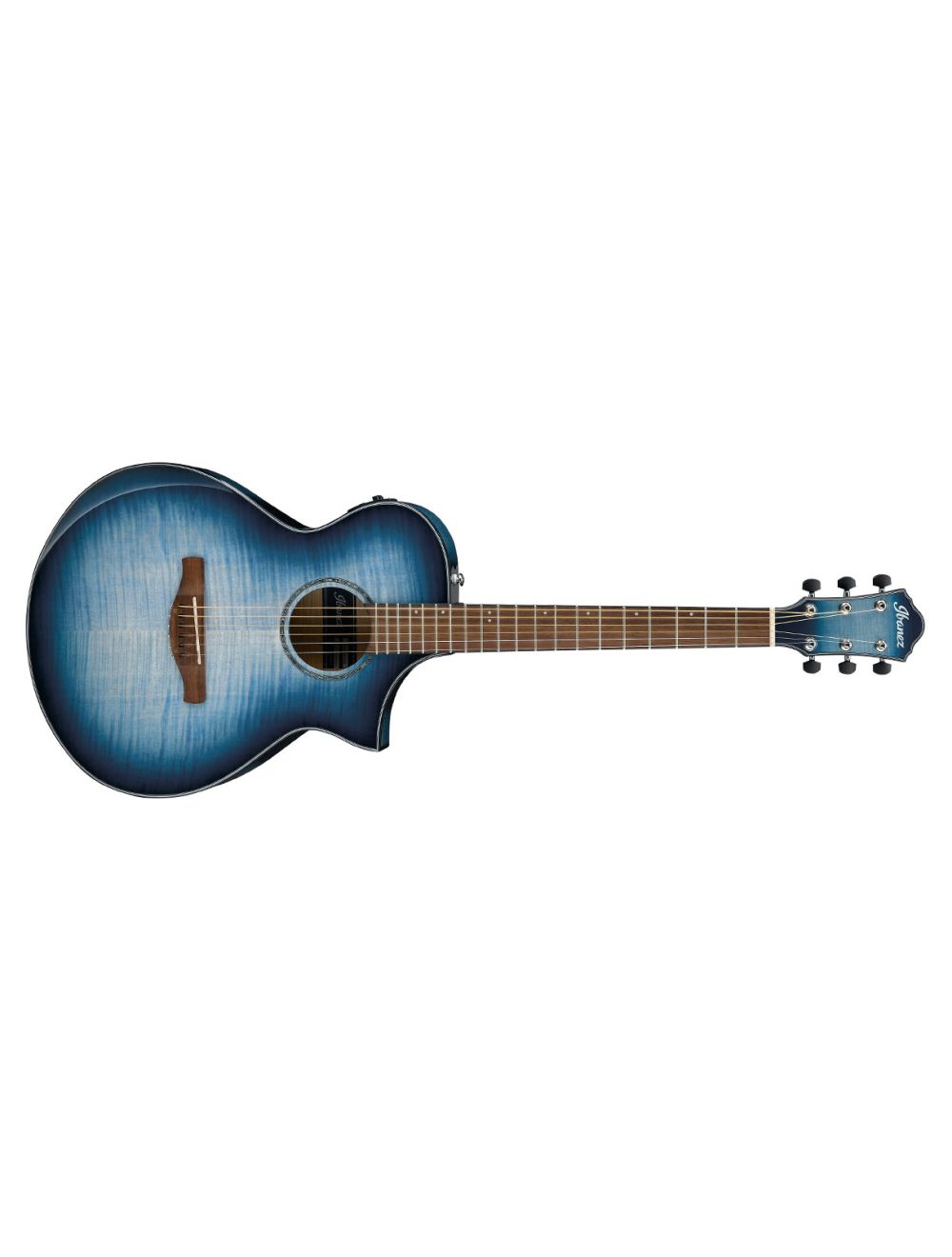 Ibanez AEWC400IBB AEWC Acoustic-Electric Guitar Indigo Blue Burst Gloss