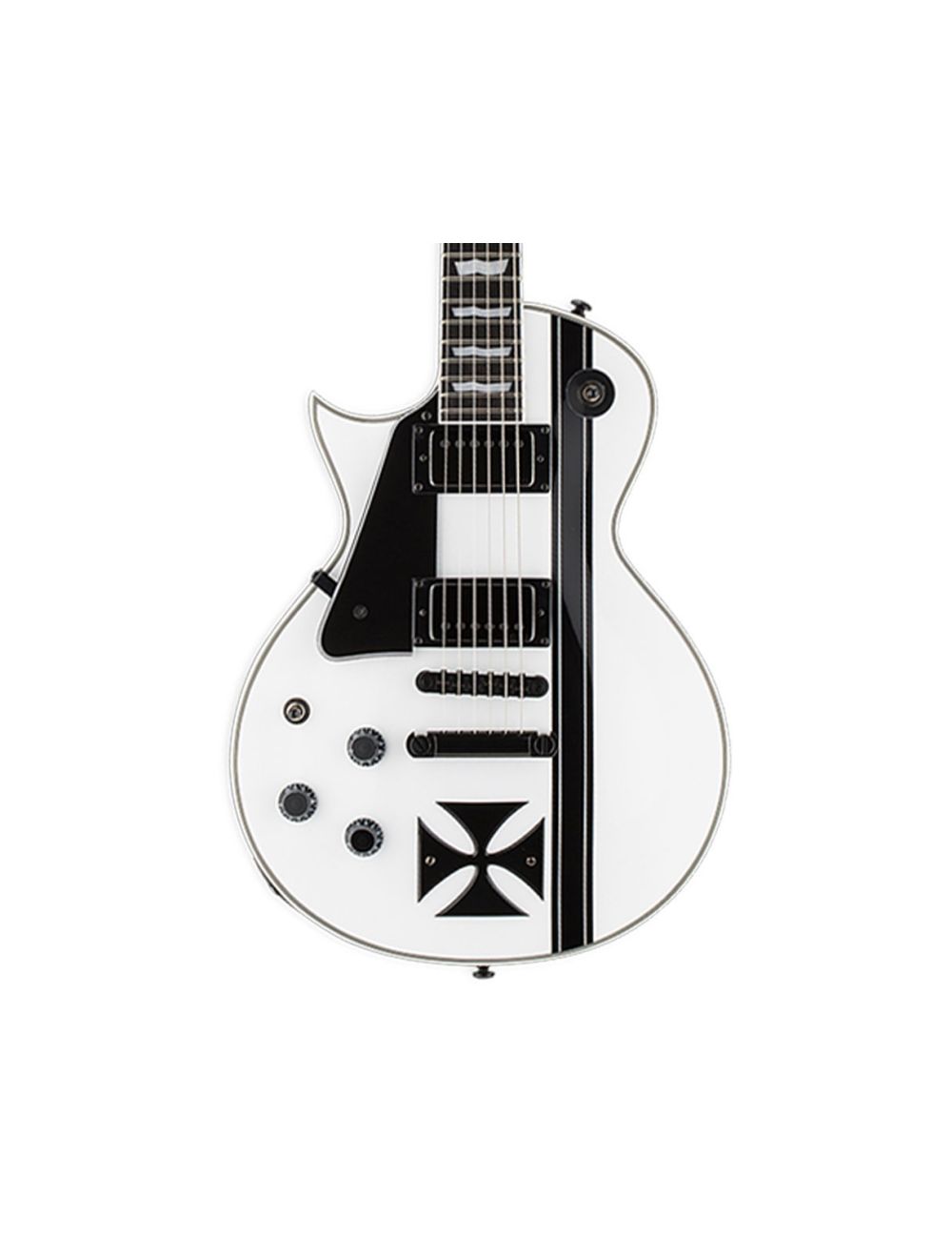 ESP LTD James Hetfield Iron Cross Left Handed Guitar - Snow White