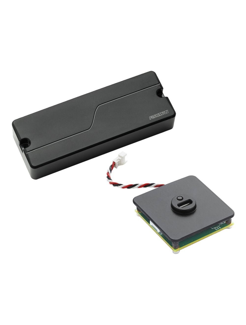 Fishman Fluence Bass 5 String Soapbar Set Black Plastic + Rechargeable Battery Pack