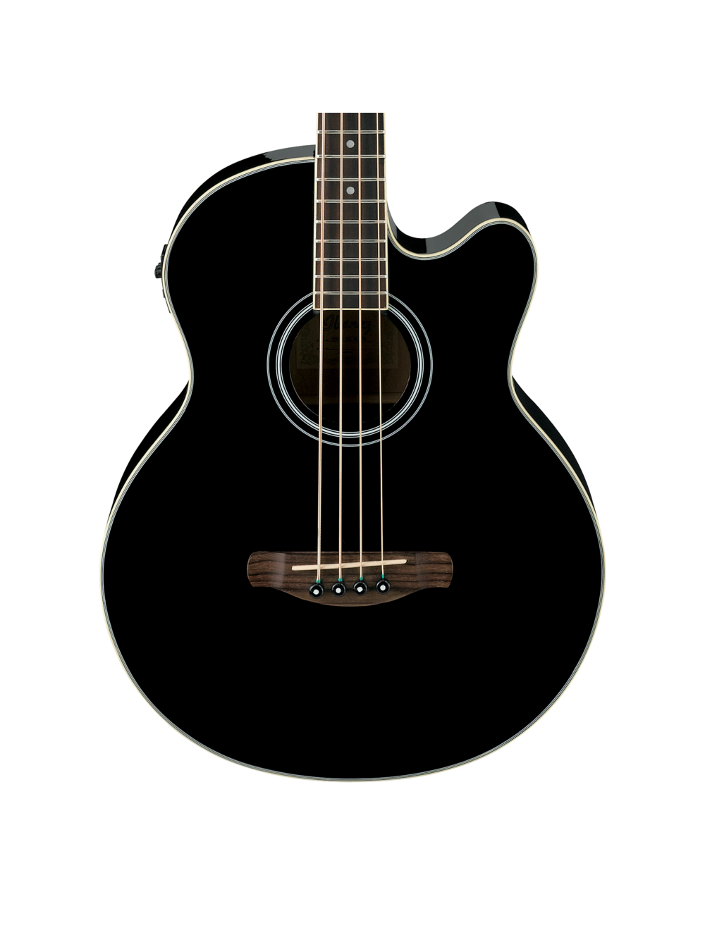 Ibanez AEB5E Acoustic-Electric Bass Guitar - Black High Gloss