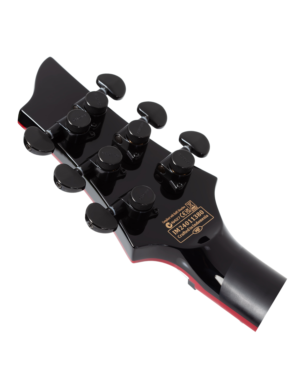 Schecter Sunset-6 ET EX Red Dawn Electric Guitar - Gloss Black - Open Box