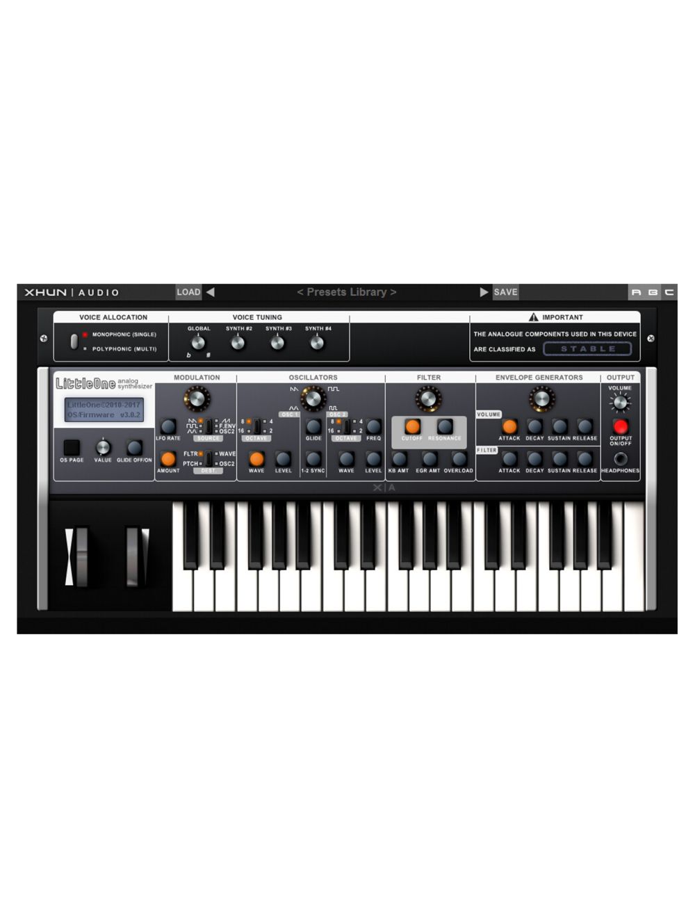 XHUN Audio Xhun LittleOne Analogue Modeling Synth, Seq, Trancegate