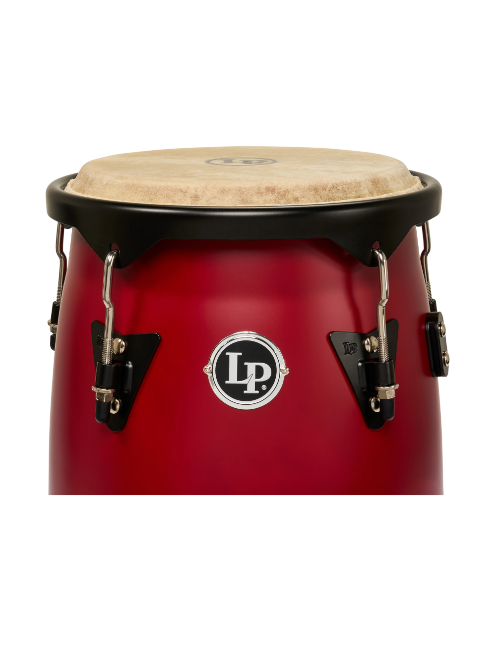 Latin Percussion 10"/11" Discovery II Conga Set w/ Aluminum Stand - Red