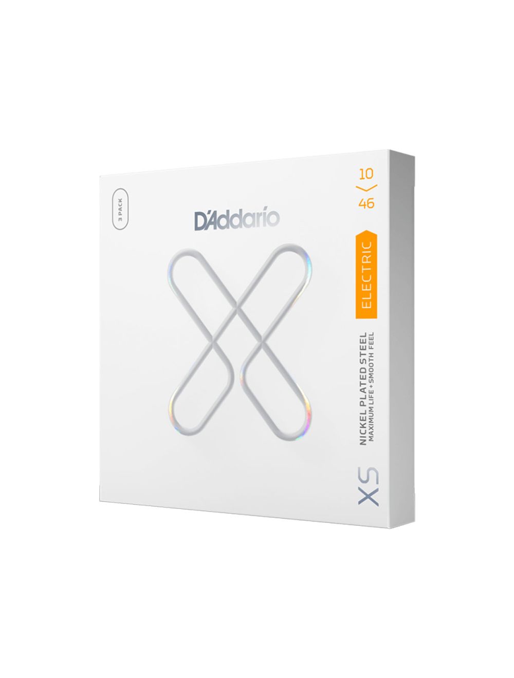 D'Addario XSE1046-3P XS Nickel Coated Electric Guitar Strings 3pk - 10-46 Gauge