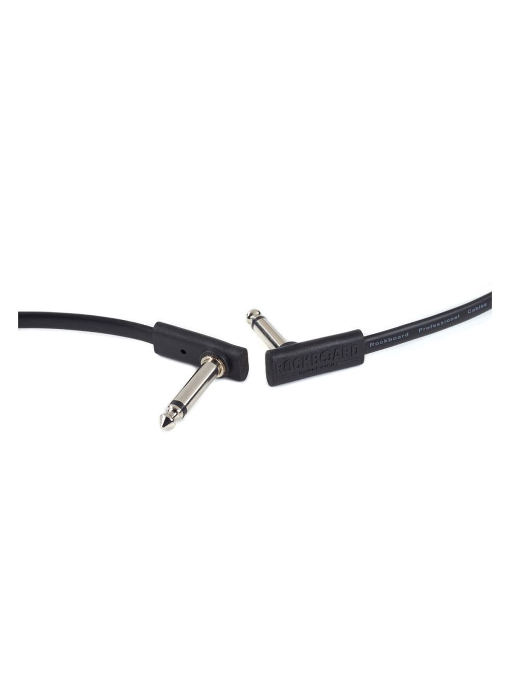 RockBoard Black Flat 1/4" Patch Cable 11.81" - Open Box