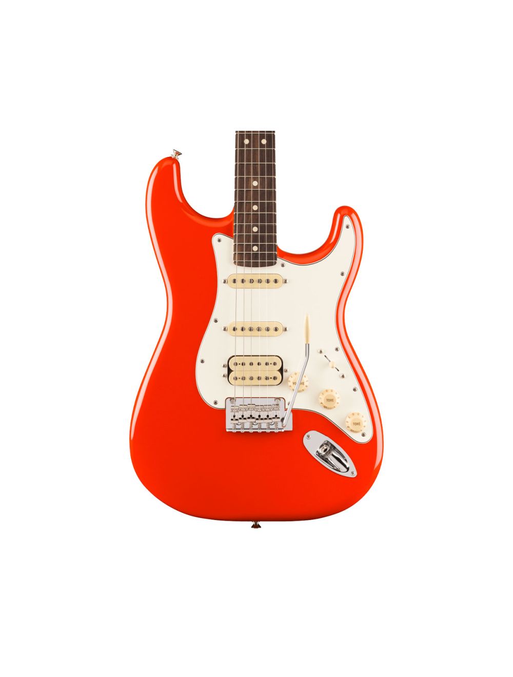 Used Fender Player II Stratocaster HSS - Coral Red w/Rosewood FB