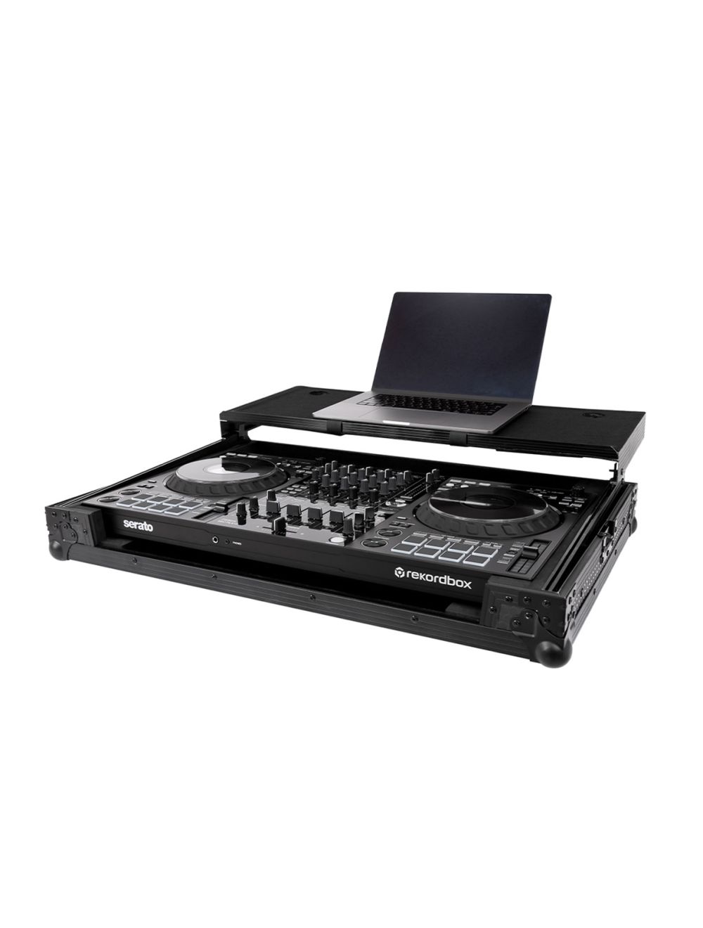 Headliner Pitch Black Flight Case for DDJ-FLX10 w/Laptop Platform