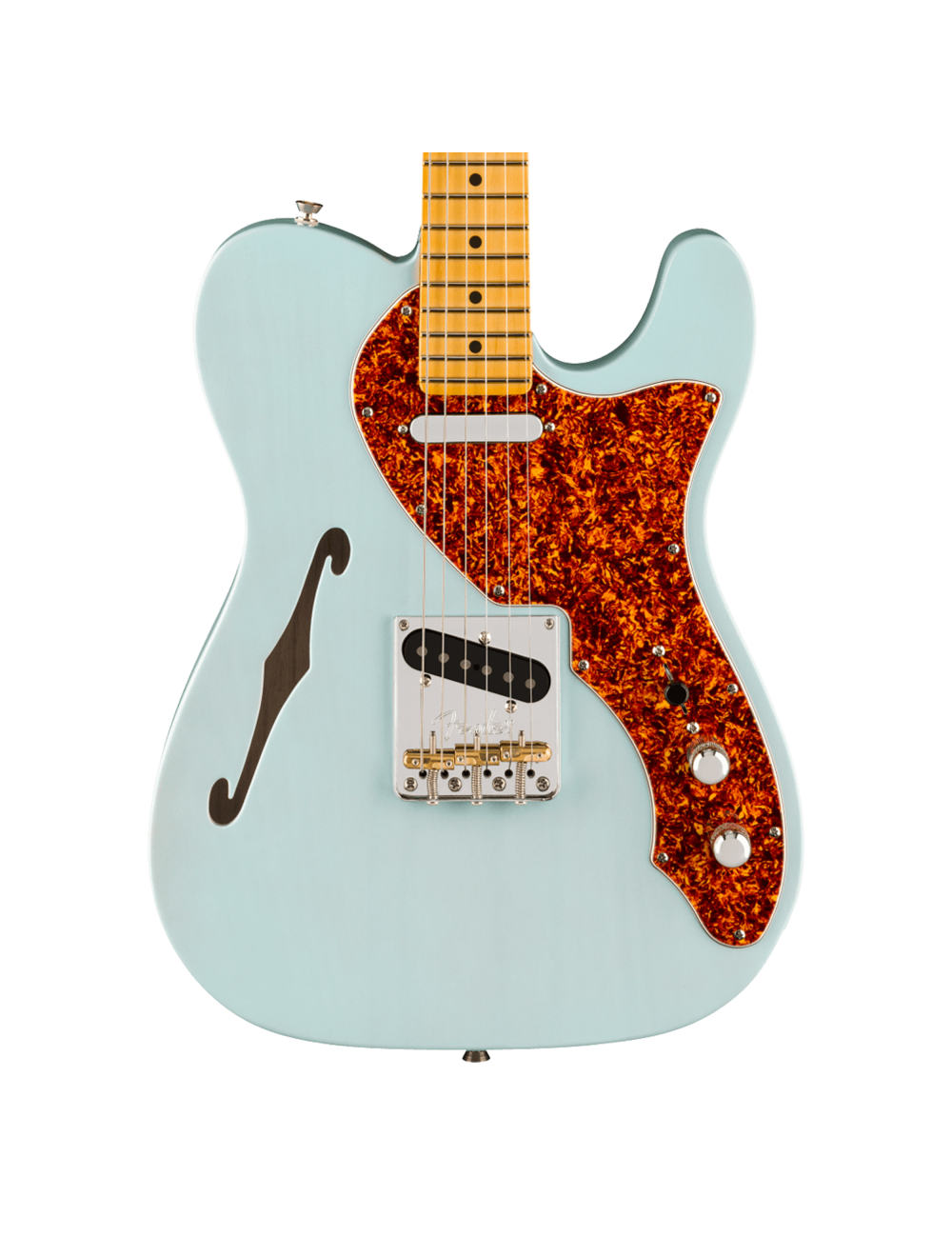 Fender American Professional II Telecaster Thinline - Trans Daphne Blue w/Maple FB