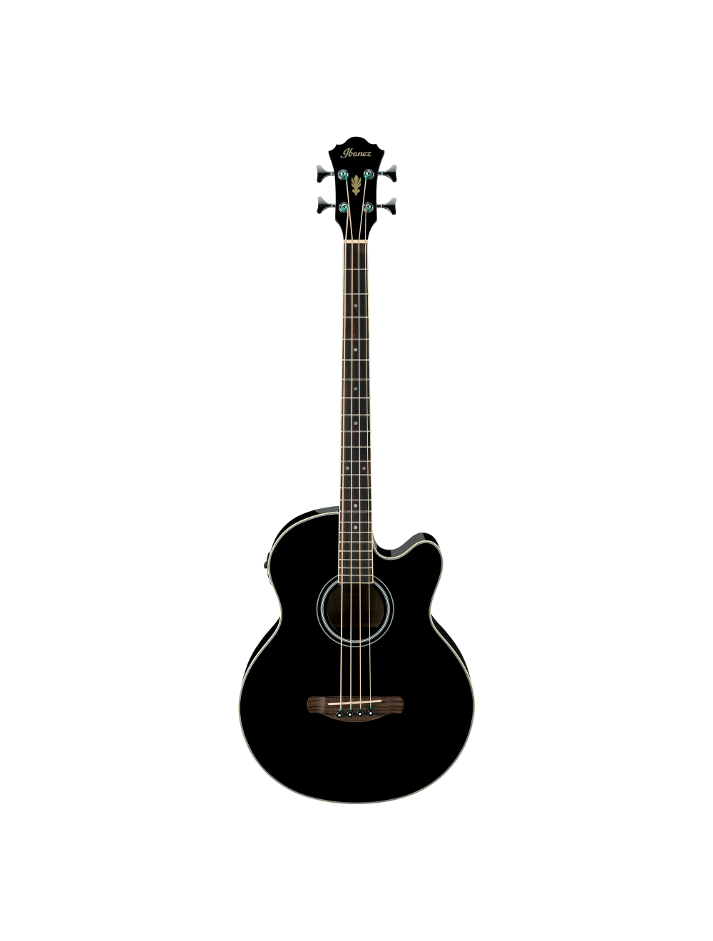 Ibanez AEB5E Acoustic-Electric Bass Guitar - Black High Gloss