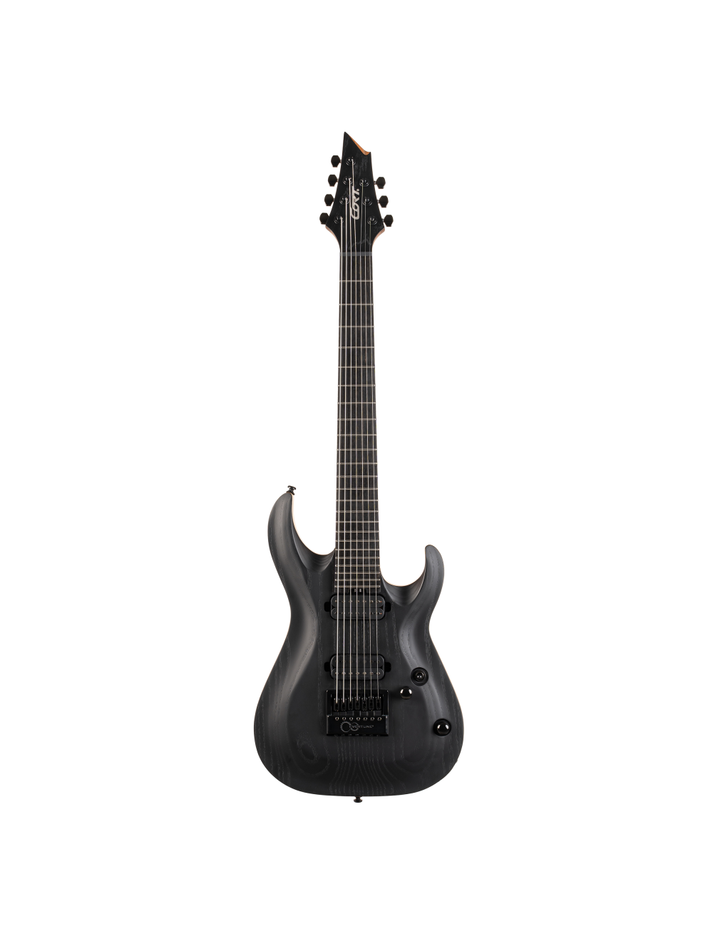 Cort KX707 EverTune 7-String Electric Guitar - Open Pore Black