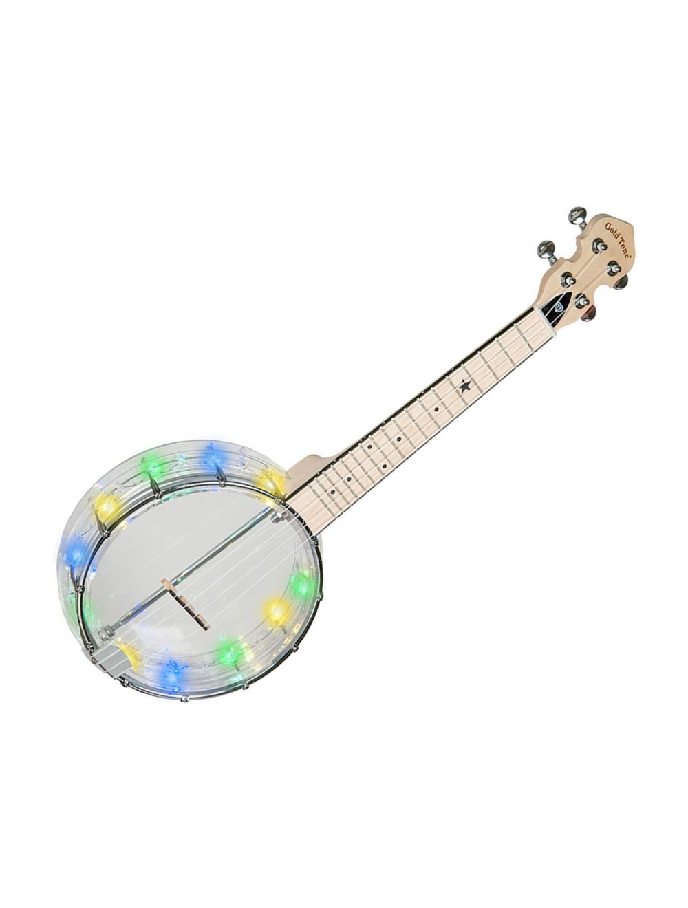 Gold Tone Little Gem Banjo Ukulele Diamond with Built-In Lights