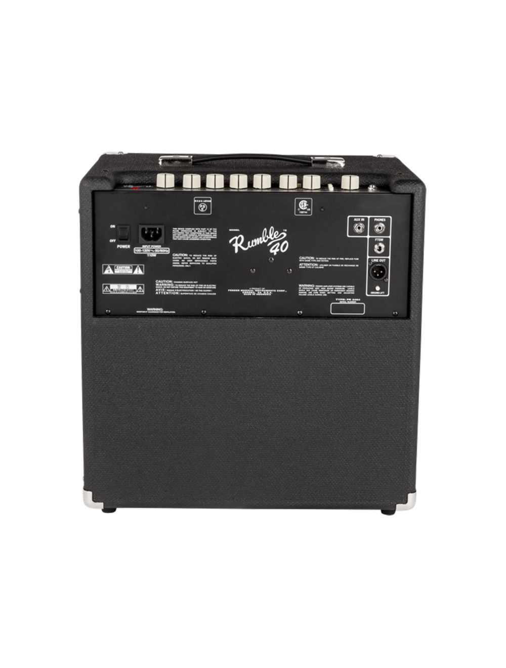 Fender Rumble 40 V3 - Black/Silver Bass Combo Amp