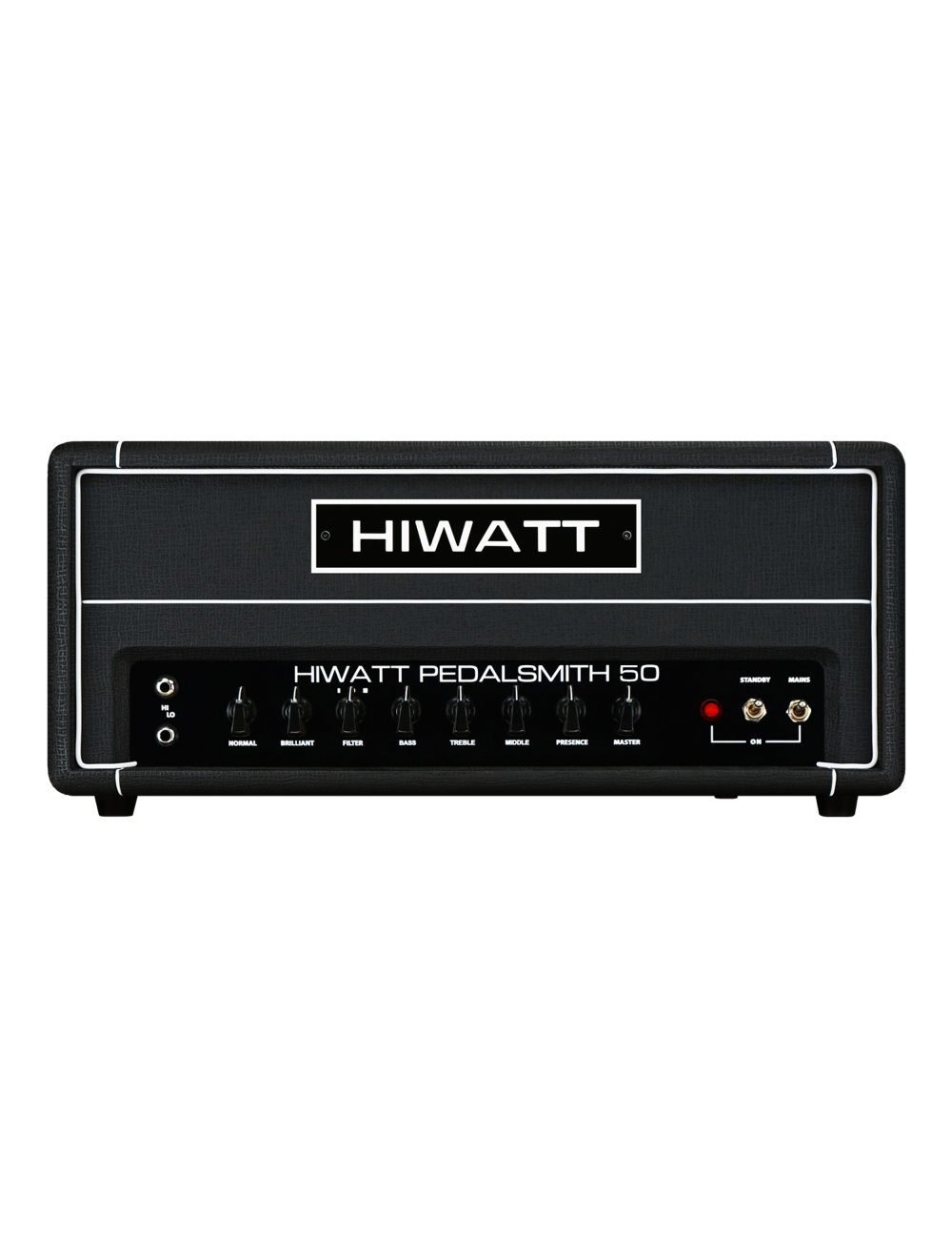 Hiwatt T-Series PEDALSMITH 50 50-Watt Tube Guitar Amplifier Head - Black