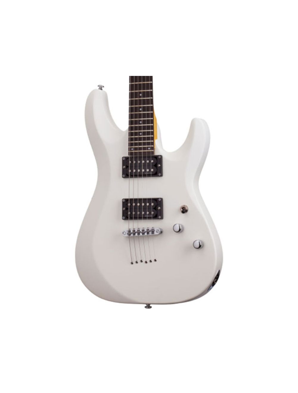 Schecter C-6 Deluxe Electric Guitar - Satin White