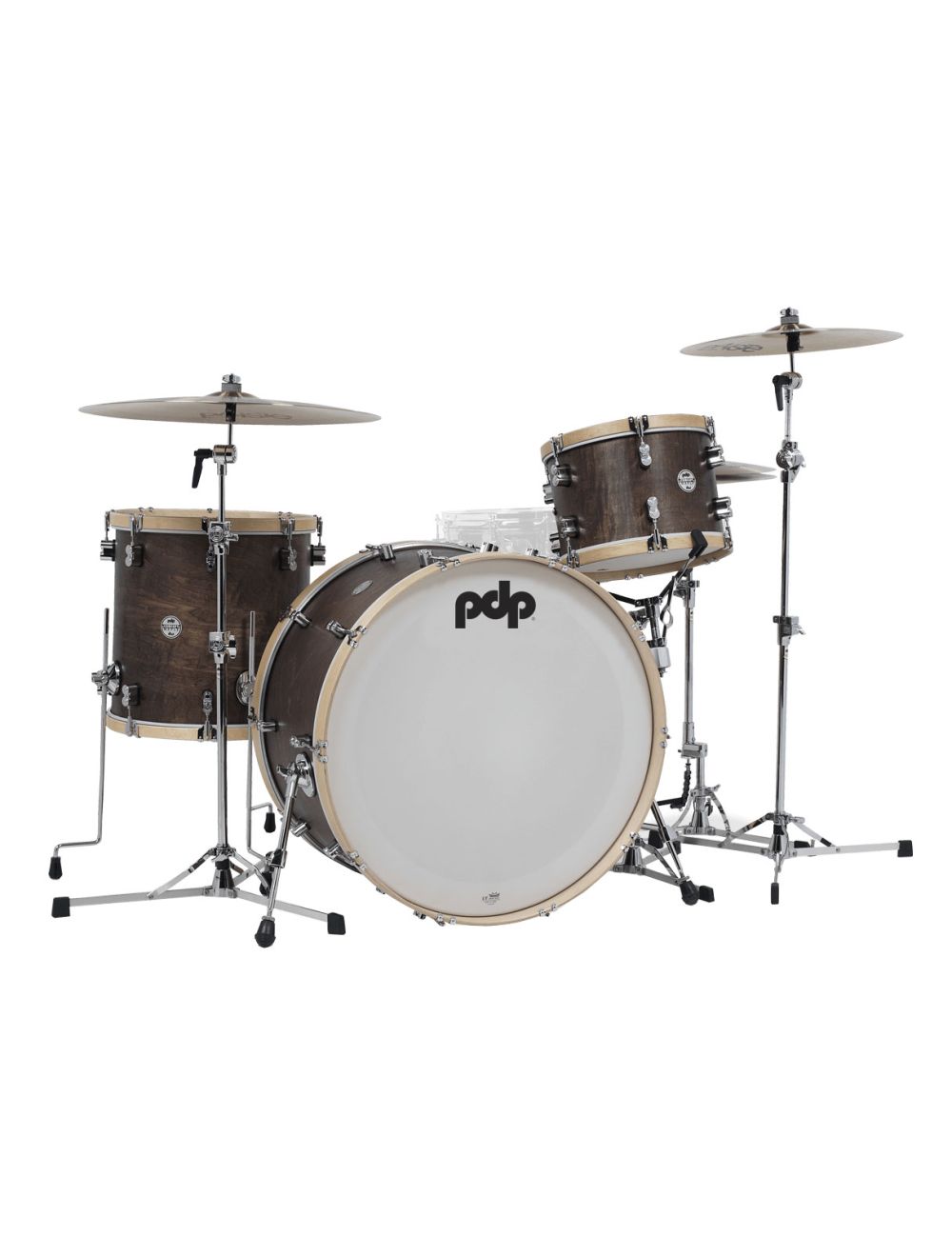 Open Box PDP Concept Classic Series 3-pc Maple Shell Pack - Walnut w/Natural Hoops