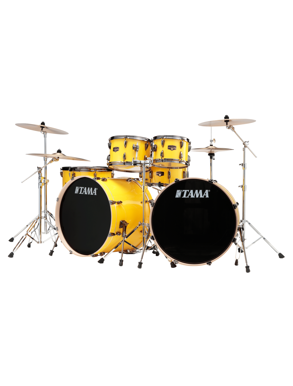 Tama Imperialstar 7-Piece Complete Kit w/ Double 22" Kick - Electric Yellow