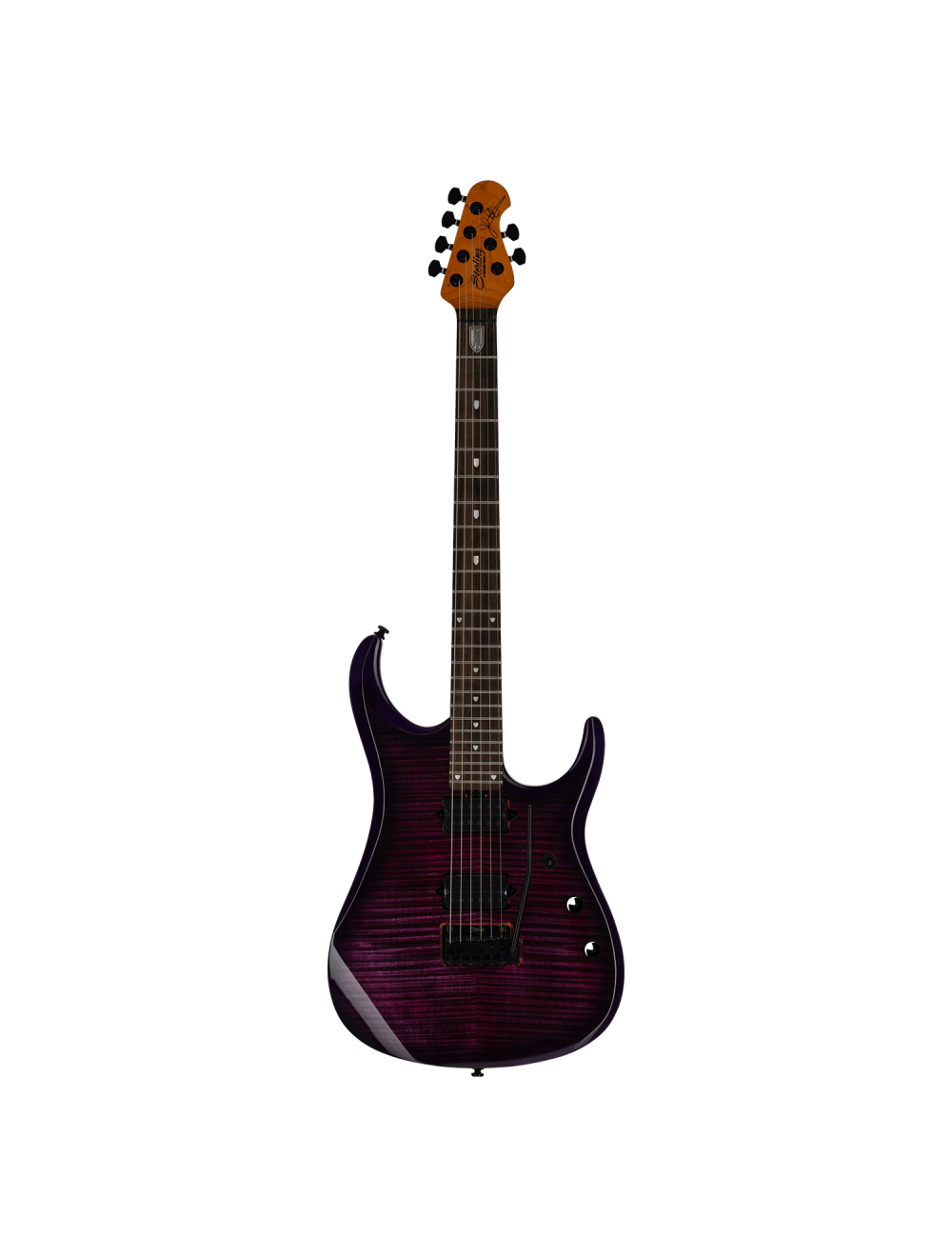 Sterling by Music Man JP150 DiMarzio Flame Maple Electric Guitar - Purple Nebula