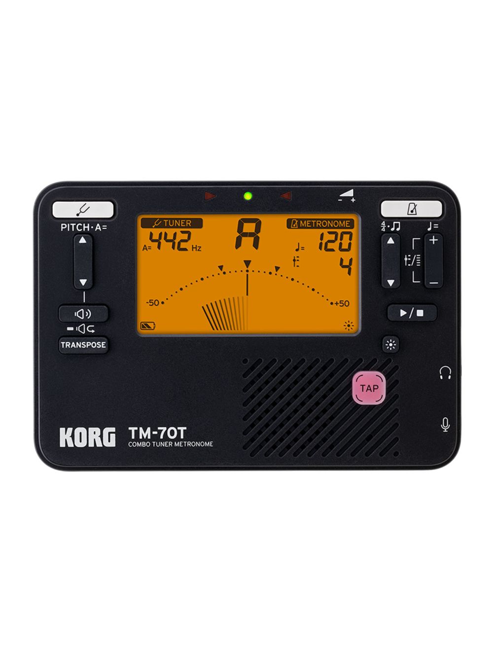 Korg TM70TBK Tuner/Metronome - Black