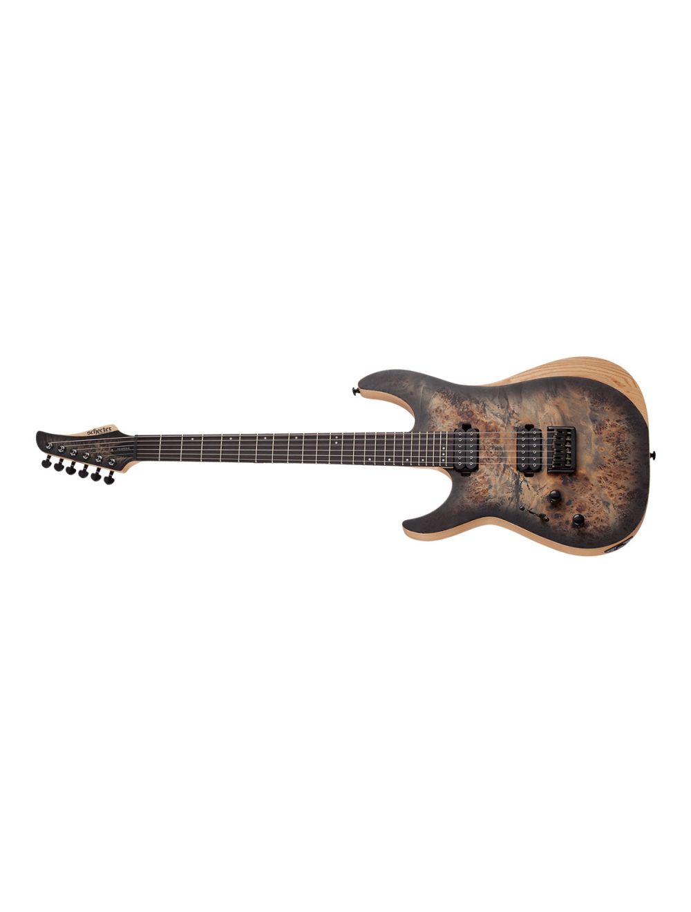 Schecter Reaper-6 FR Left Handed Guitar - Satin Charcoal Burst