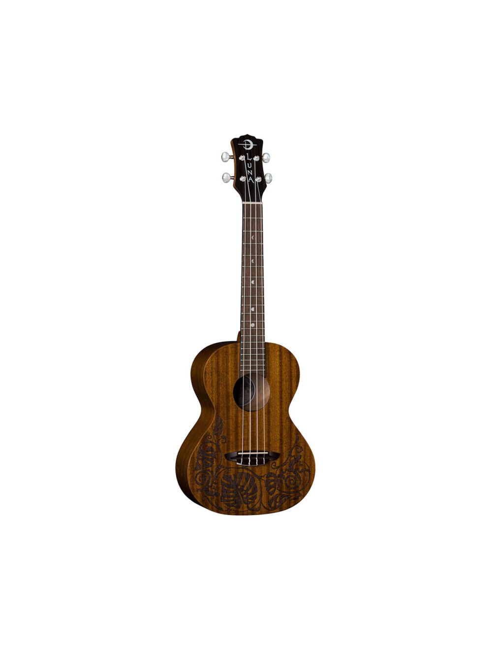 Luna Uke Lizard Mahogany Tenor Ukulele Package
