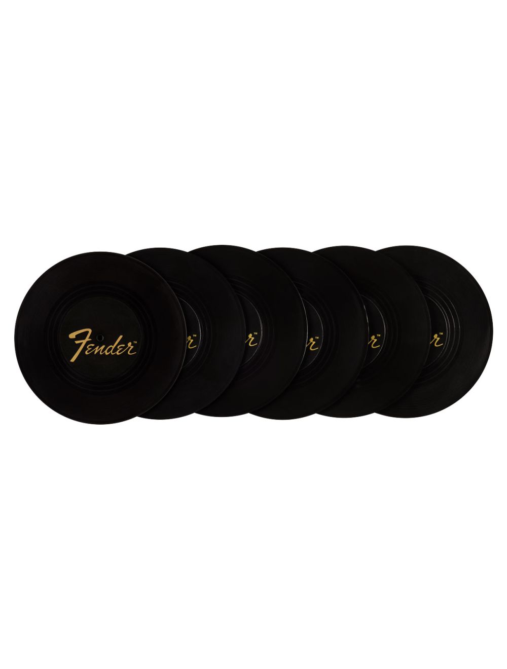 Fender Sunburst Turntable Coaster Set